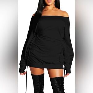 Black Off-Shoulder Dress